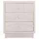 ΚΟΜΟΔΙΝΟ ΣΕΙΡΑ SANTORINI HM18047 MDF ΣΕ ΥΠΟΛΕΥΚΟ ΧΡΩΜΑ-3 ΣΥΡΤΑΡIA 48x38x55,5Υεκ.