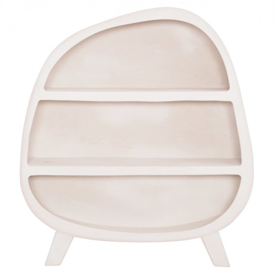 ΡΑΦΙΕΡΑ ΣΕΙΡΑ SANTORINI HM18060.01 MDF ΣΕ ΥΠΟΛΕΥΚΟ ΧΡΩΜΑ 120x38x133Υεκ.