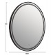 ΚΑΘΡΕΠΤΗΣ ΤΟΙΧΟΥ ΣΤΡΟΓΓΥΛΟΣ ROUNDER HM4503.01 ΑΛΟΥΜΙΝΙΟ ΣΕ ΜΑΥΡΟ-ΦΩΤΙΣΜΟΣ LED Φ80εκ.