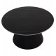 ΤΡΑΠΕΖΙ ΣΑΛΟΝΙΟΥ DUNCAN HM18022.01 ΚΕΡΑΜΙΚΟ TOP-MDF ΒΑΣΗ-ΜΑΥΡΟ Φ80x41Υεκ.