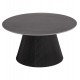ΤΡΑΠΕΖΙ ΣΑΛΟΝΙΟΥ DUNCAN HM18022.01 ΚΕΡΑΜΙΚΟ TOP-MDF ΒΑΣΗ-ΜΑΥΡΟ Φ80x41Υεκ.