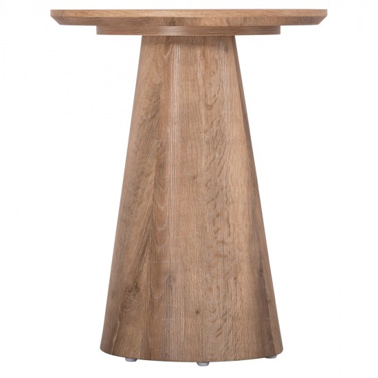 ΒΟΗΘΗΤΙΚΟ ΤΡΑΠΕΖΑΚΙ KARAN HM18029 MDF ΣΕ ΦΥΣΙΚΟ ΧΡΩΜΑ ΞΥΛΟΥ Φ45x56,5Υεκ