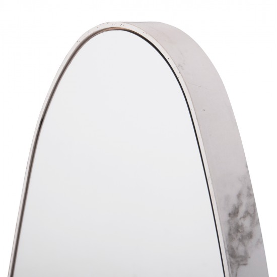 ΚΑΘΡΕΠΤΗΣ ΤΟΙΧΟΥ CRITHER HM4486.05 ΜΕ ΠΛΑΙΣΙΟ MDF ΣΕ WHITE MARBLE ΧΡΩΜΑ 49x140Υεκ.