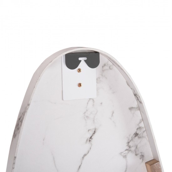 ΚΑΘΡΕΠΤΗΣ ΤΟΙΧΟΥ CRITHER HM4486.05 ΜΕ ΠΛΑΙΣΙΟ MDF ΣΕ WHITE MARBLE ΧΡΩΜΑ 49x140Υεκ.