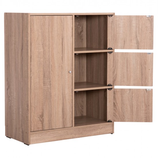 ΝΤΟΥΛΑΠΙ ΜΕ 4 ΑΠΟΘ.ΧΩΡΟΥΣ MATIN HM2479.02 SONAMA OAK ΜΕΛΑΜΙΝΗ 80x39,5x99,5Υεκ.