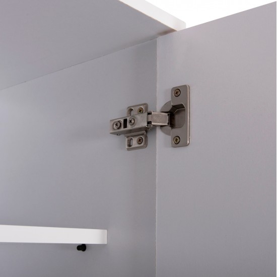 ΠΑΠΟΥΤΣΟΘΗΚΗ-ΝΤΟΥΛΑΠΑ CLUSE HM2403.03 ΜΕΛΑΜΙΝΗ ΛΕΥΚΟ ΧΡΩΜΑ 60Χ36,5Χ186,5Υεκ.