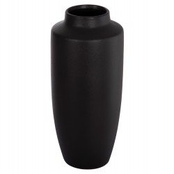 ΕΠΙΤΡΑΠΕΖΙΟ ΚΕΡΑΜΙΚΟ ΔΙΑΚΟΣΜΗΤΙΚΟ ΒΑΖΟ GALAD HM4587.02 ΜΑΥΡΟ ΜΑΤ Φ17,5x40Υ εκ.