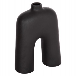 ΕΠΙΤΡΑΠΕΖΙΟ ΚΕΡΑΜΙΚΟ ΔΙΑΚΟΣΜΗΤΙΚΟ ΣΕΙΡΑ ISIL HM4599.02 ΜΑΥΡΟ ΜΑΤ 22x8x29Υεκ