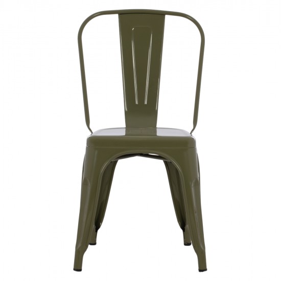 ΚΑΡΕΚΛΑ ΜΕΤΑΛΛΙΚΗ MELITA-PRO HM8641.43 ΣΕ DARK OLIVE GREEN 44x47x84.5Υεκ.
