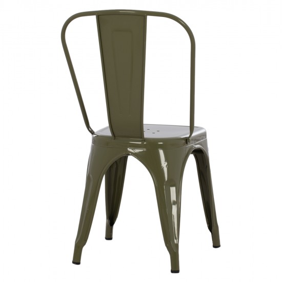 ΚΑΡΕΚΛΑ ΜΕΤΑΛΛΙΚΗ MELITA-PRO HM8641.43 ΣΕ DARK OLIVE GREEN 44x47x84.5Υεκ.