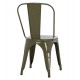 ΚΑΡΕΚΛΑ ΜΕΤΑΛΛΙΚΗ MELITA-PRO HM8641.43 ΣΕ DARK OLIVE GREEN 44x47x84.5Υεκ.