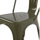 ΚΑΡΕΚΛΑ ΜΕΤΑΛΛΙΚΗ MELITA-PRO HM8641.43 ΣΕ DARK OLIVE GREEN 44x47x84.5Υεκ.