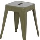 ΣΚΑΜΠΟ ΜΕΤΑΛΛΙΚΟ MELITA HM0096.43 ΣΕ DARK OLIVE ΧΡΩΜΑ 37x37x45Υεκ.