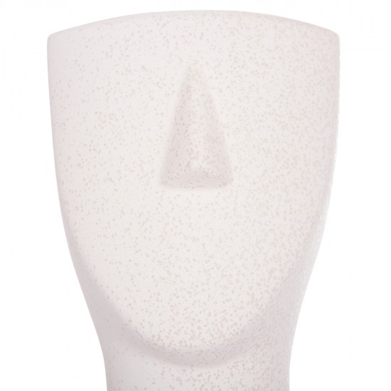 ΕΠΙΤΡΑΠΕΖΙΟ ΚΕΡΑΜΙΚΟ ΔΙΑΚΟΣΜΗΤΙΚΟ HUMANS HM4632 ΥΠΟΛΕΥΚΟ ΚΡΥΣΤΑΛΛΙΚΟ Φ13x22Υεκ