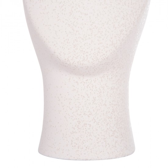 ΕΠΙΤΡΑΠΕΖΙΟ ΚΕΡΑΜΙΚΟ ΔΙΑΚΟΣΜΗΤΙΚΟ HUMANS HM4632 ΥΠΟΛΕΥΚΟ ΚΡΥΣΤΑΛΛΙΚΟ Φ13x22Υεκ