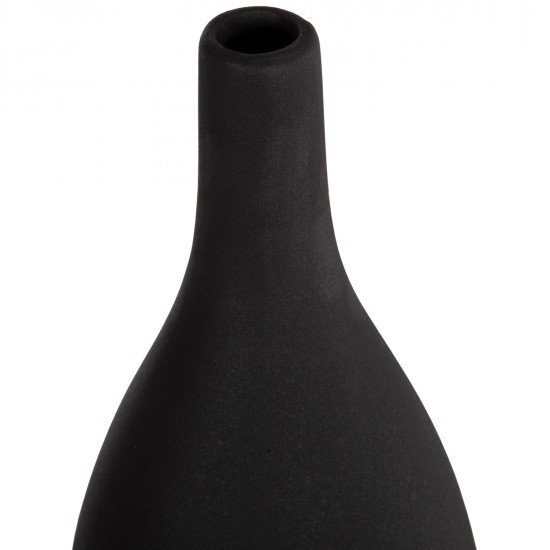 ΕΠΙΤΡΑΠΕΖΙΟ ΚΕΡΑΜΙΚΟ ΔΙΑΚΟΣΜΗΤΙΚΟ GALAD HM4635.02 ΜΑΥΡΟ ΜΑΤ Φ14x33,5Υεκ