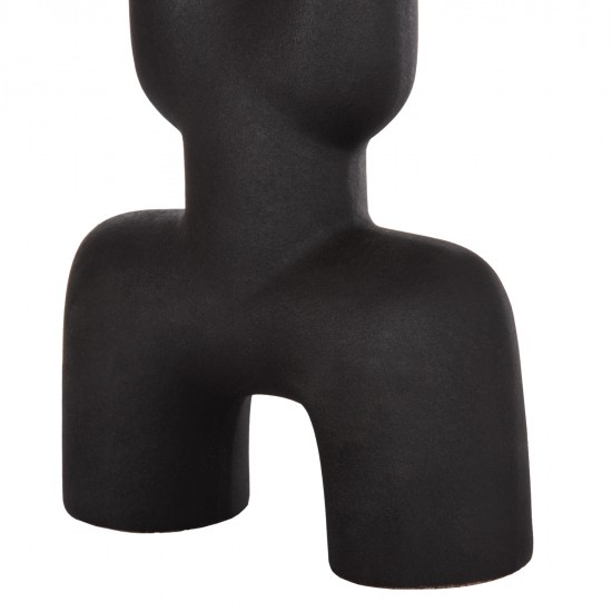 ΕΠΙΤΡΑΠΕΖΙΟ ΚΕΡΑΜΙΚΟ ΔΙΑΚΟΣΜΗΤΙΚΟ MANI HM4642.02 ΜΑΥΡΟ ΜΑΤ 15,5x6x23,5Υεκ