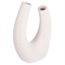 ΕΠΙΤΡΑΠΕΖΙΟ ΚΕΡΑΜΙΚΟ ΔΙΑΚΟΣΜΗΤΙΚΟ ELLIPTO HM4643.01 ΥΠΟΛΕΥΚΟ ΚΡΥΣΤΑΛΛΙΚΟ 15x7x21,5Υεκ