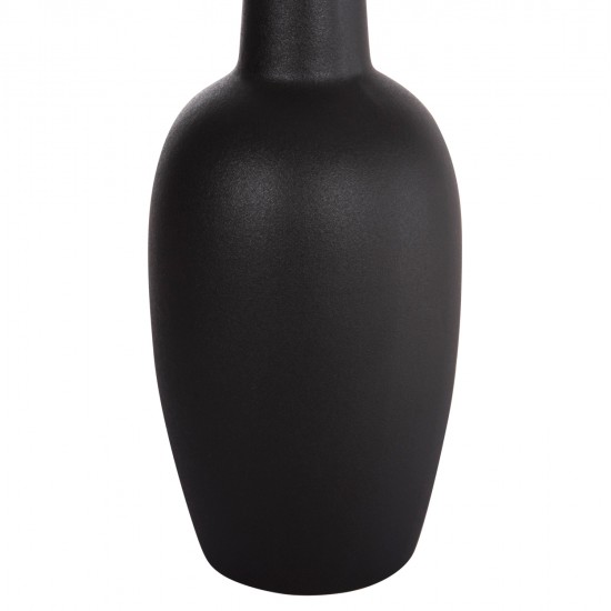 ΕΠΙΤΡΑΠΕΖΙΟ ΚΕΡΑΜΙΚΟ ΔΙΑΚΟΣΜΗΤΙΚΟ ELENDIL HM4592.02 ΜΑΥΡΟ ΜΑΤ Φ10x30Υεκ