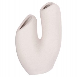 ΕΠΙΤΡΑΠΕΖΙΟ ΚΕΡΑΜΙΚΟ ΔΙΑΚΟΣΜΗΤΙΚΟ ARKEN HM4619.01 ΚΡΥΣΤΑΛΛΙΚΟ ΥΠΟΛΕΥΚΟ 20,5x8x26Υεκ