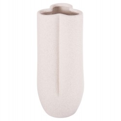 ΕΠΙΤΡΑΠΕΖΙΟ ΚΕΡΑΜΙΚΟ ΔΙΑΚΟΣΜΗΤΙΚΟ GLAΖΕ HM4611.01 ΚΡΥΣΤΑΛΛΙΚΟ ΥΠΟΛΕΥΚΟ Φ14x34Υεκ