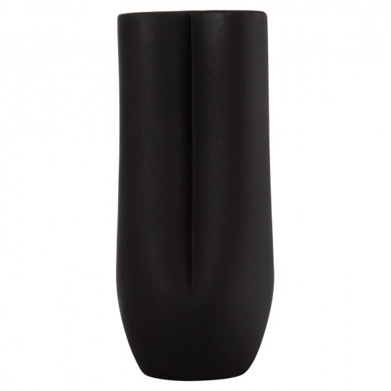 ΕΠΙΤΡΑΠΕΖΙΟ ΚΕΡΑΜΙΚΟ ΔΙΑΚΟΣΜΗΤΙΚΟ GLAΖΕ HM4611.02 ΜΑΥΡΟ ΜΑΤ Φ14x34Υ εκ.