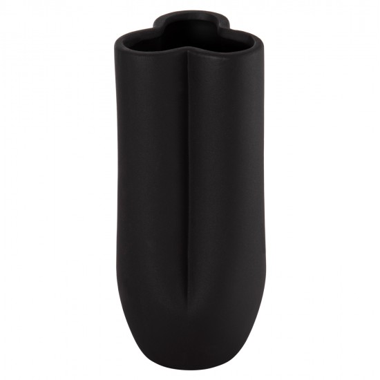 ΕΠΙΤΡΑΠΕΖΙΟ ΚΕΡΑΜΙΚΟ ΔΙΑΚΟΣΜΗΤΙΚΟ GLAΖΕ HM4611.02 ΜΑΥΡΟ ΜΑΤ Φ14x34Υ εκ.