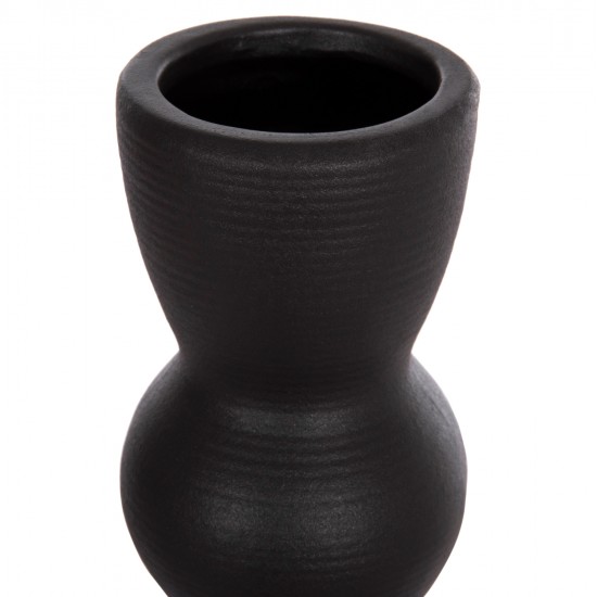 ΕΠΙΤΡΑΠΕΖΙΟ ΚΕΡΑΜΙΚΟ ΔΙΑΚΟΣΜΗΤΙΚΟ SCEPTER HM4614.02 ΜΑΥΡΟ ΜΑΤ Φ8x35Υ εκ.