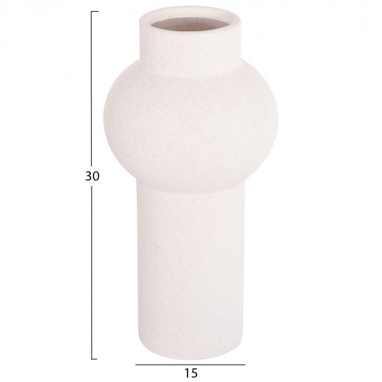 ΕΠΙΤΡΑΠΕΖΙΟ ΚΕΡΑΜΙΚΟ ΔΙΑΚΟΣΜΗΤΙΚΟ SCEPTER HM4605.01 ΥΠΟΛΕΥΚΟ ΚΡΥΣΤΑΛΛΙΚΟ Φ15x30Υεκ