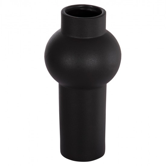 ΕΠΙΤΡΑΠΕΖΙΟ ΚΕΡΑΜΙΚΟ ΔΙΑΚΟΣΜΗΤΙΚΟ SCEPTER HM4605.02 ΜΑΥΡΟ ΜΑΤ Φ15x30Υ εκ.