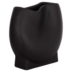 ΕΠΙΤΡΑΠΕΖΙΟ ΚΕΡΑΜΙΚΟ ΔΙΑΚΟΣΜΗΤΙΚΟ GLAΖΕ HM4610.02 ΜΑΥΡΟ ΜΑΤ 26x14x25Υεκ