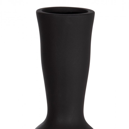 ΕΠΙΤΡΑΠΕΖΙΟ ΚΕΡΑΜΙΚΟ ΔΙΑΚΟΣΜΗΤΙΚΟ SCEPTER HM4637.02 ΜΑΥΡΟ ΜΑΤ Φ14x50Υεκ