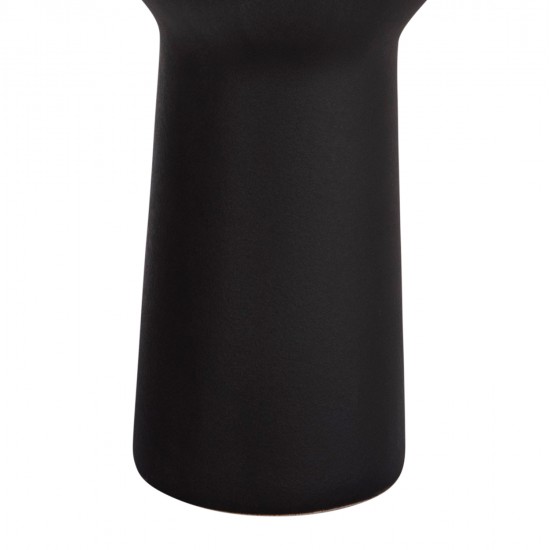 ΕΠΙΤΡΑΠΕΖΙΟ ΚΕΡΑΜΙΚΟ ΔΙΑΚΟΣΜΗΤΙΚΟ SCEPTER HM4637.02 ΜΑΥΡΟ ΜΑΤ Φ14x50Υεκ