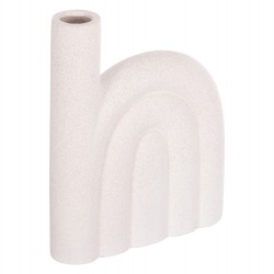 ΕΠΙΤΡΑΠΕΖΙΟ ΚΕΡΑΜΙΚΟ ΔΙΑΚΟΣΜΗΤΙΚΟ ARCON HM4639.01 ΚΡΥΣΤΑΛΛΙΚΟ ΥΠΟΛΕΥΚΟ 23,5x5,5x29,5Υεκ