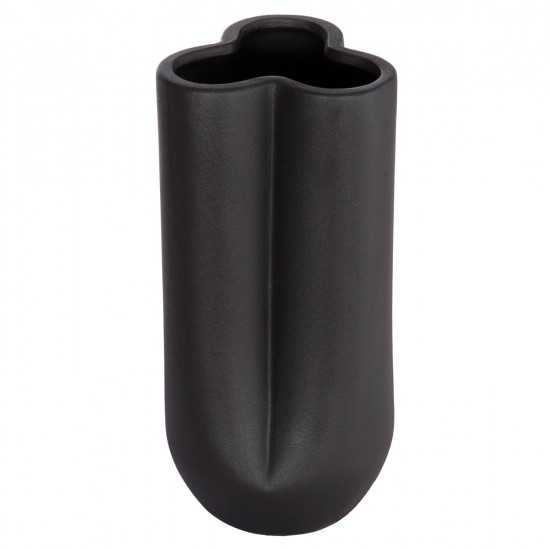 ΕΠΙΤΡΑΠΕΖΙΟ ΚΕΡΑΜΙΚΟ ΔΙΑΚΟΣΜΗΤΙΚΟ GLAΖΕ HM4612.02 ΜΑΥΡΟ ΜΑΤ Φ14x29Υεκ