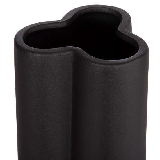 ΕΠΙΤΡΑΠΕΖΙΟ ΚΕΡΑΜΙΚΟ ΔΙΑΚΟΣΜΗΤΙΚΟ GLAΖΕ HM4612.02 ΜΑΥΡΟ ΜΑΤ Φ14x29Υεκ