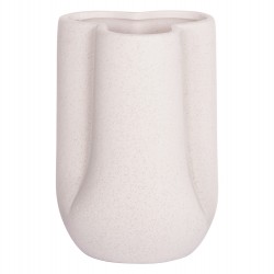 ΕΠΙΤΡΑΠΕΖΙΟ ΚΕΡΑΜΙΚΟ ΔΙΑΚΟΣΜΗΤΙΚΟ GLAΖΕ HM4613.01 ΚΡΥΣΤΑΛΛΙΚΟ ΥΠΟΛΕΥΚΟ Φ16x22Υεκ