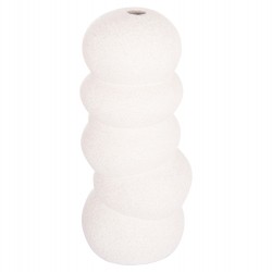 ΕΠΙΤΡΑΠΕΖΙΟ ΚΕΡΑΜΙΚΟ ΔΙΑΚΟΣΜΗΤΙΚΟ ROOK HM4630.01 ΥΠΟΛΕΥΚΟ ΚΡΥΣΤΑΛΛΙΚΟ Φ13x31Υεκ