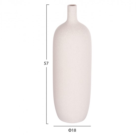 ΕΠΙΤΡΑΠΕΖΙΟ ΚΕΡΑΜΙΚΟ ΔΙΑΚΟΣΜΗΤΙΚΟ GALAD HM4623.01 ΚΡΥΣΤΑΛΛΙΚΟ ΥΠΟΛΕΥΚΟ Φ18x57Υεκ