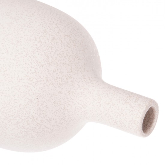 ΕΠΙΤΡΑΠΕΖΙΟ ΚΕΡΑΜΙΚΟ ΔΙΑΚΟΣΜΗΤΙΚΟ GALAD HM4623.01 ΚΡΥΣΤΑΛΛΙΚΟ ΥΠΟΛΕΥΚΟ Φ18x57Υεκ