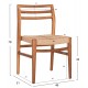 ΚΑΡΕΚΛΑ ΤΡΑΠΕΖΑΡΙΑΣ HERRIN HM18231 ΞΥΛΟ TEAK-ΣΧΟΙΝΙ VIRO 46x51x78Υεκ.