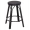 ΣΚΑΜΠΟ ΜΠΑΡ ΑΛΟΥΜΙΝΙΟΥ ΜΕΣΑΙΟΥ ΥΨΟΥΣ CHINO HM6286.02 BAMBOO LOOK & TEXTILENE ΜΑΥΡΟ 43x43x65Υεκ