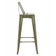 ΣΚΑΜΠΟ BAR ME ΠΛΑΤΗ ΜΕΤΑΛΛΙΚΟ MELITA-PRO HM8643.43 DARK OLIVE GREEN 42x42x100Υεκ.