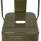 ΣΚΑΜΠΟ BAR ME ΠΛΑΤΗ ΜΕΤΑΛΛΙΚΟ MELITA-PRO HM8643.43 DARK OLIVE GREEN 42x42x100Υεκ.