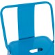 ΣΚΑΜΠΟ BAR-PRO ME ΠΛΑΤΗ ΜΕΤΑΛΛΙΚΟ MELITA HM8643.48 ΜΠΛΕ 42x42x100Υεκ.