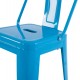 ΣΚΑΜΠΟ BAR-PRO ME ΠΛΑΤΗ ΜΕΤΑΛΛΙΚΟ MELITA HM8643.48 ΜΠΛΕ 42x42x100Υεκ.