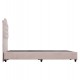 ΚΡΕΒΑΤΙ MALENA HM638.22 ΜΠΕΖ ΥΦΑΣΜΑ Τ. NUBUCK ΓΙΑ ΣΤΡΩΜΑ 150x200εκ.