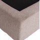 ΚΡΕΒΑΤΙ MALENA HM638.22 ΜΠΕΖ ΥΦΑΣΜΑ Τ. NUBUCK ΓΙΑ ΣΤΡΩΜΑ 150x200εκ.