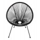 ΣΕΤ ΕΞΩΤΕΡΙΚΟΥ ΧΩΡΟΥ 3ΤΜΧ ACAPULCO HM21101 P.E.RATTAN-ΜΕΤΑΛΛΟ ΣΕ ΜΑΥΡΟ