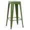 ΣΚΑΜΠΟ ΜΠΑΡ ΜΕΤΑΛΛΙΚΟ MELITA-PRO HM8642.53 ΣΕ LIGHT OLIVE GREEN 43x43x78Υεκ.